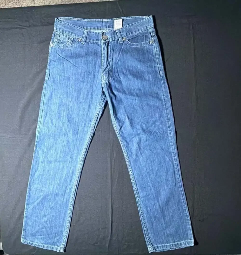 True Religion Brand Jeans Men's Blue Denim Straight Leg Jeans Size 36